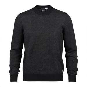BOSS Hugo Boss Sweater Mens L Textured Crewneck Italian Yarn